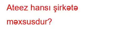 Ateez hansı şirkətə məxsusdur?