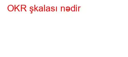 OKR şkalası nədir