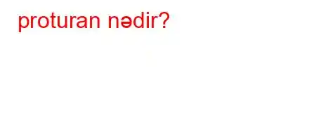 proturan nədir?