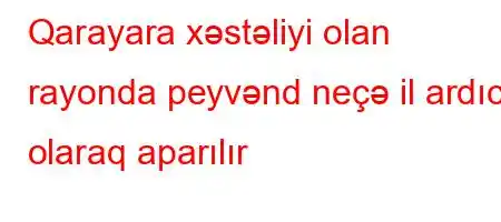 Qarayara xəstəliyi olan rayonda peyvənd neçə il ardıcıl olaraq aparılır