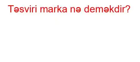 Təsviri marka nə deməkdir?