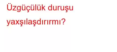 Üzgüçülük duruşu yaxşılaşdırırmı